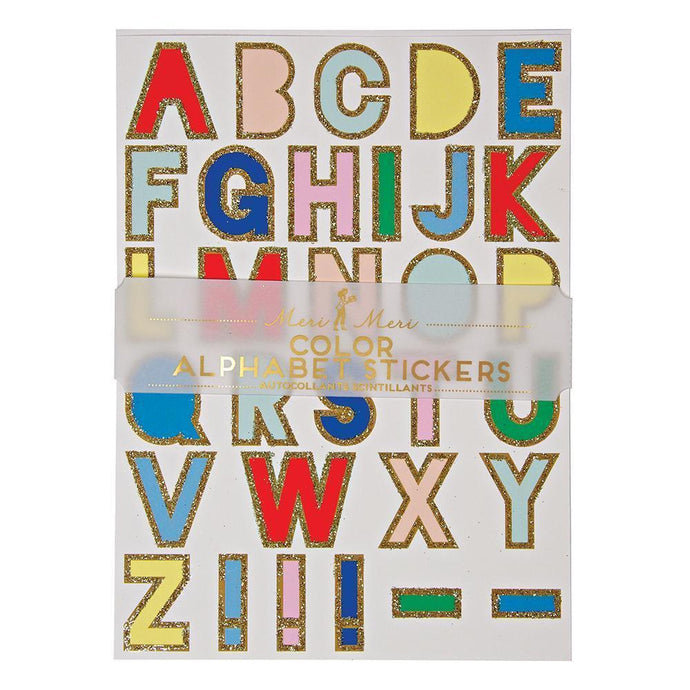 Stickers Alphabet-Meri Meri-Anniversaire coloré des enfants