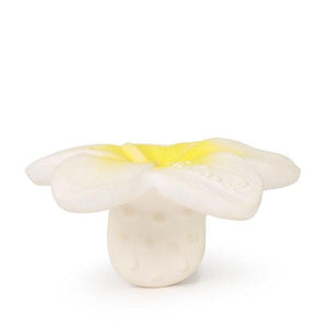 Vue complète Mini anneau de dentition Fleur Hawaii - Chewy to go - Oli and Carol